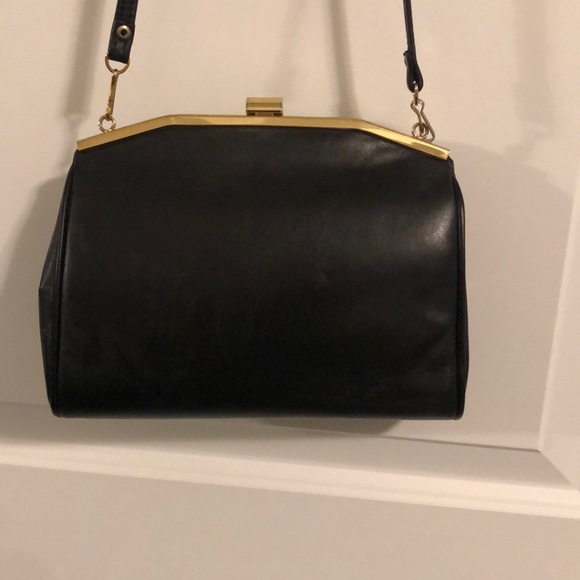 Vintage Black Reptile Skin clutch/purse - Picture 3 of 6